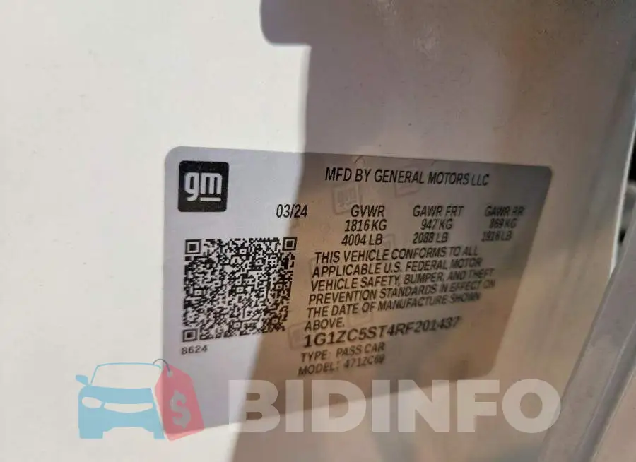 1G1ZC5ST4RF201437 Photo# 12