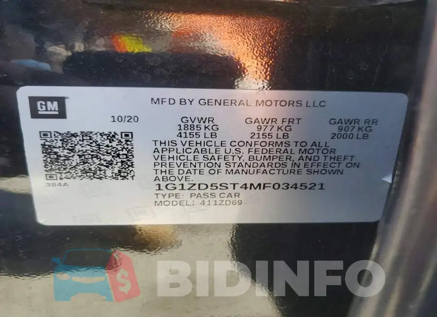 1G1ZD5ST4MF034521 Photo# 12