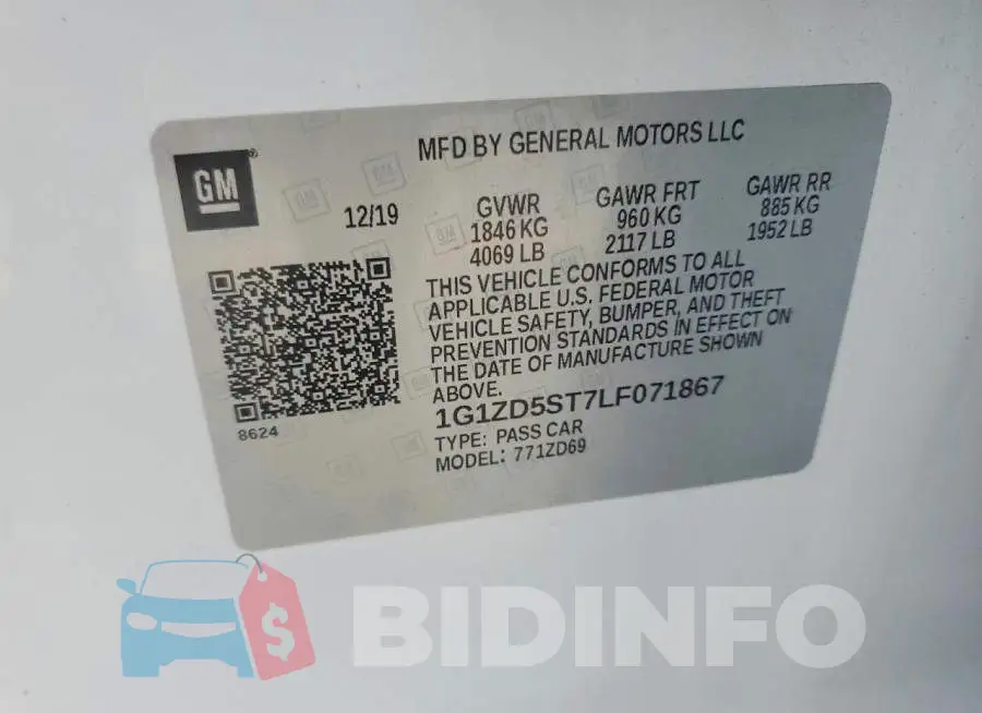 1G1ZD5ST7LF071867 Photo# 12