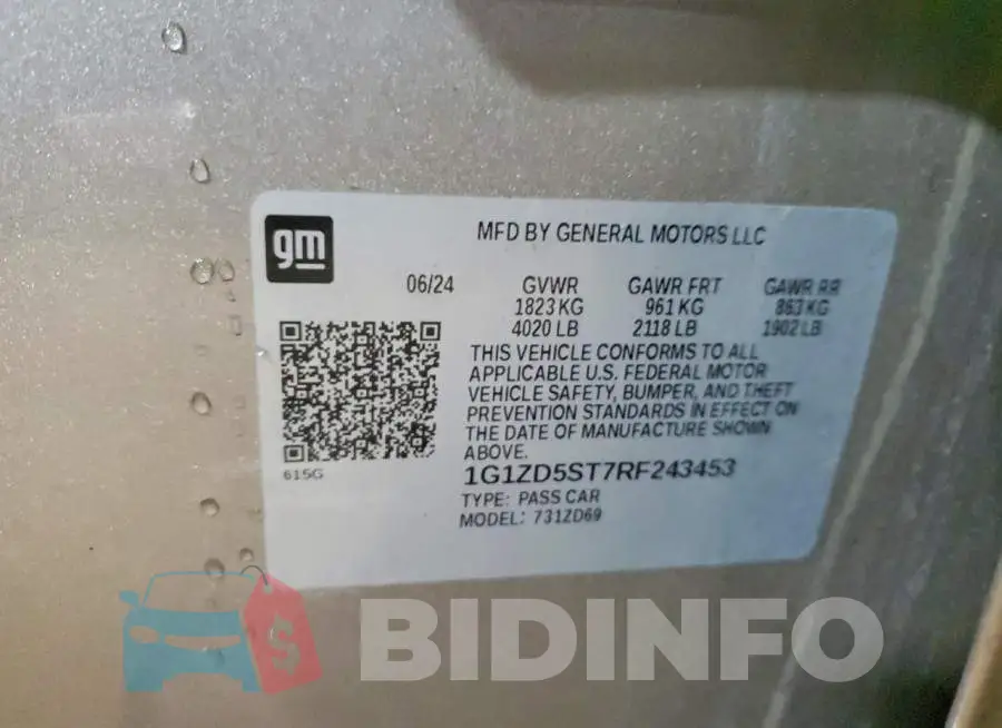 1G1ZD5ST7RF243453 Photo# 12