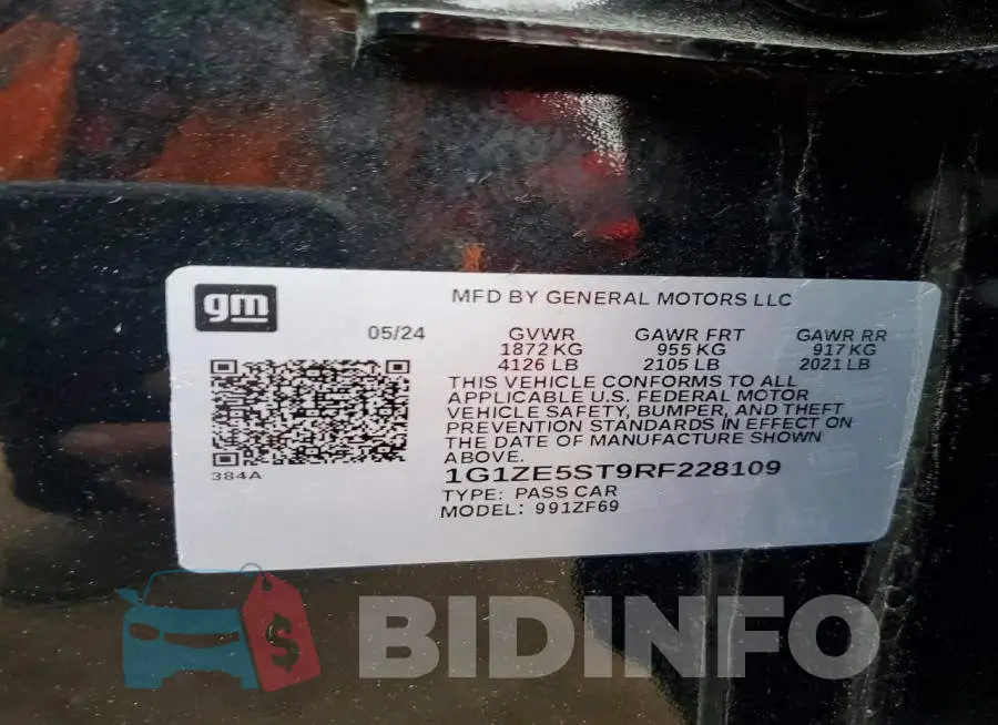 1G1ZE5ST9RF228109 Photo# 12