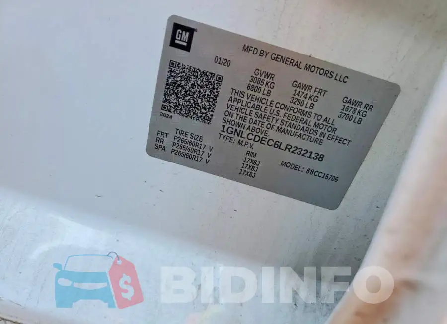 1GNLCDEC6LR232138 Photo# 12