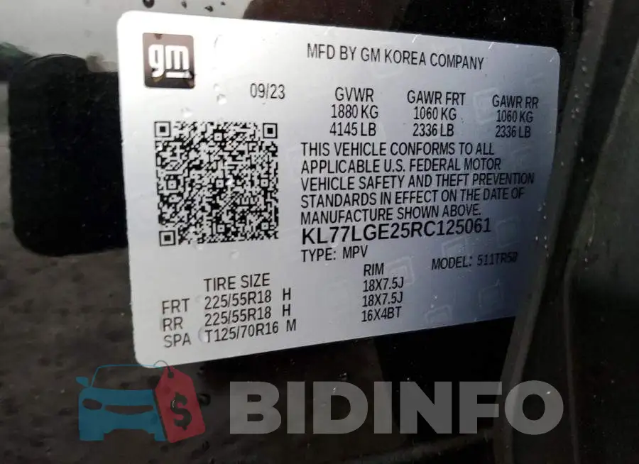 KL77LGE25RC125061 Photo# 13
