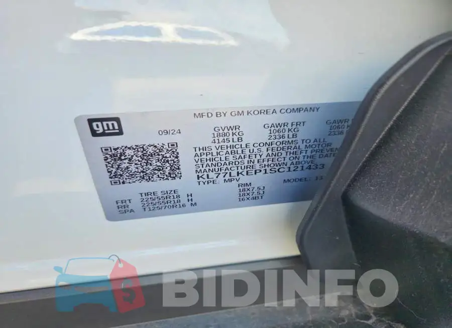 KL77LKEP1SC121433 Photo# 14