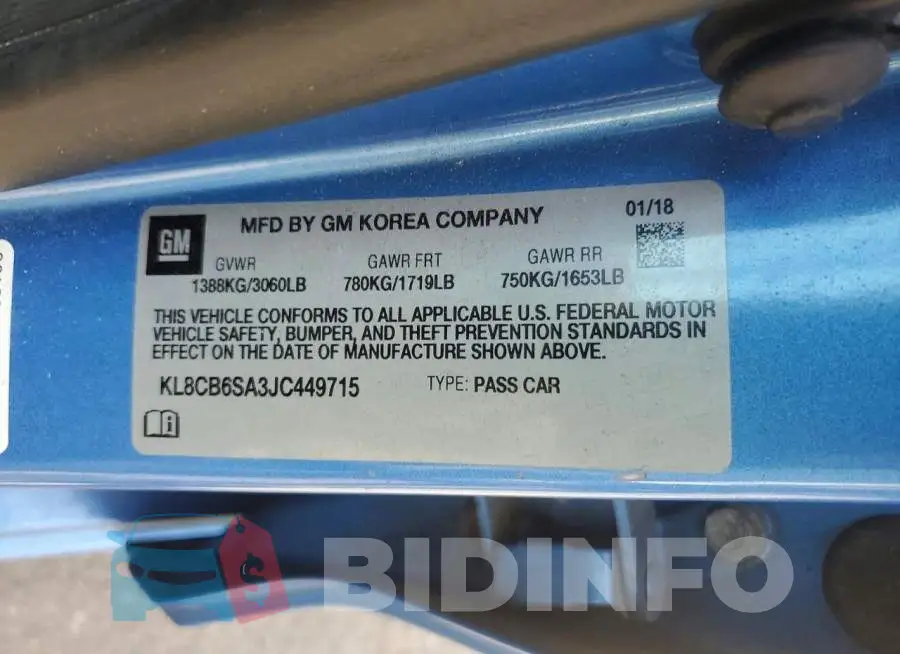 KL8CB6SA3JC449715 Photo# 12
