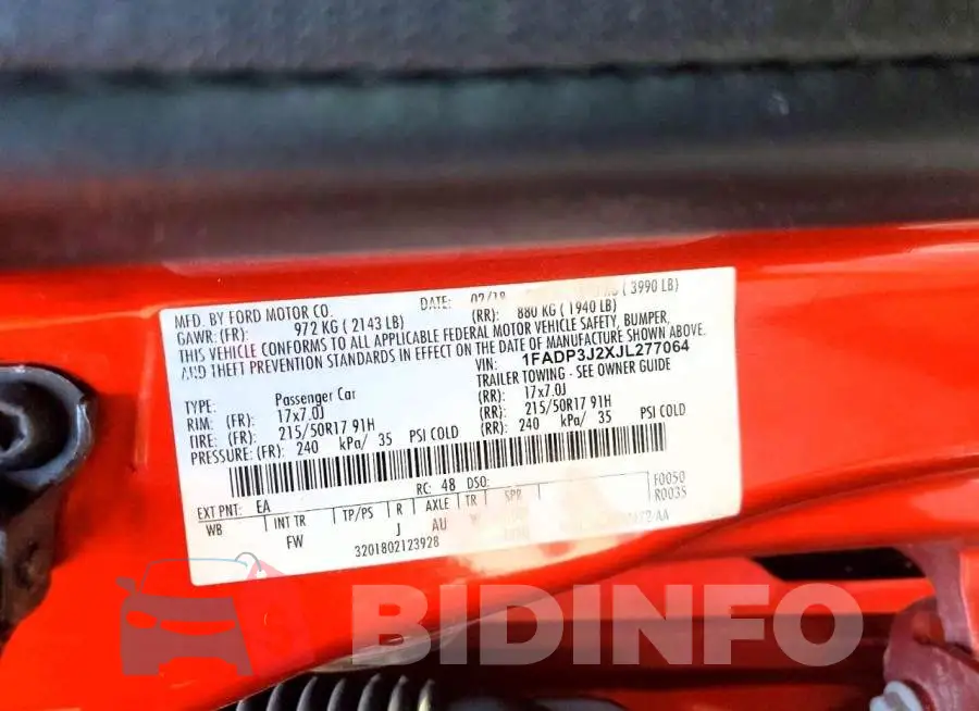 1FADP3J2XJL277064 Photo# 12