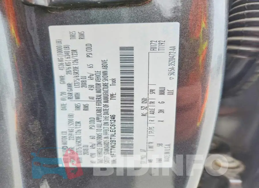 1FT7W2BT9LEC61246 Photo# 12