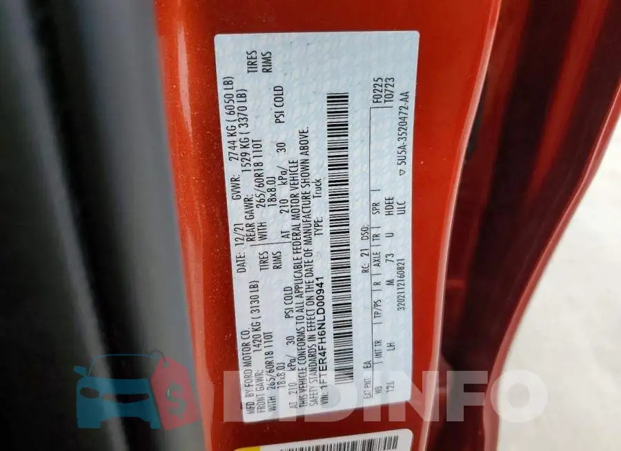 1FTER4FH6NLD00941 Photo# 12