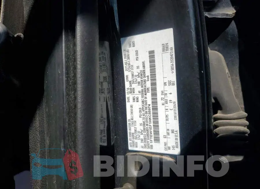 1FTEW1EF1HKC55974 Photo# 12