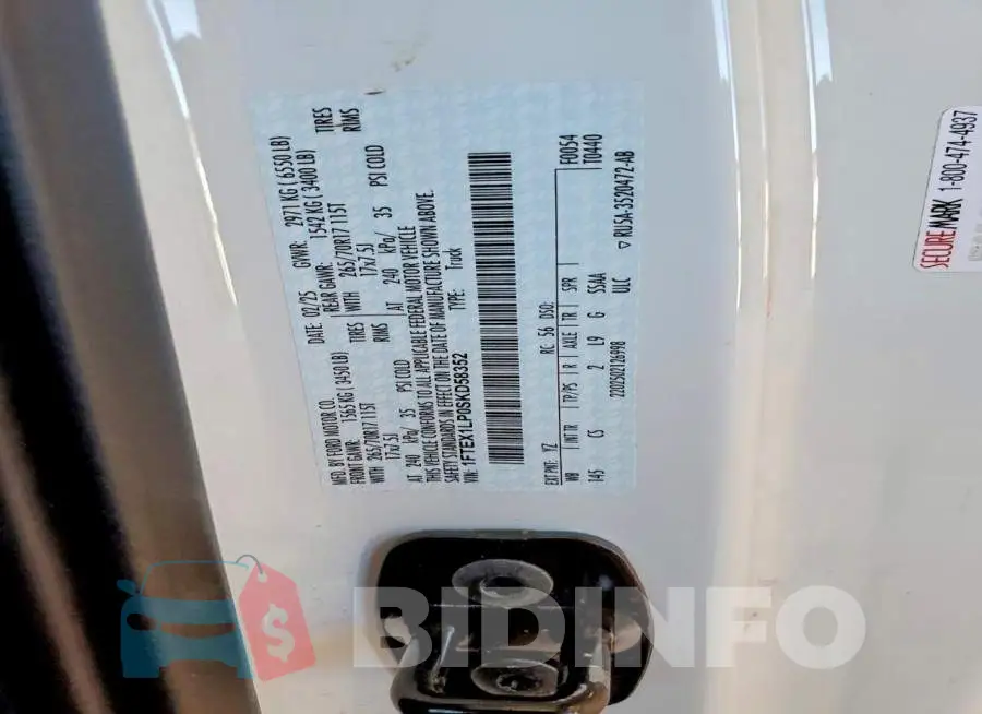 1FTEX1LP0SKD58352 Photo# 13