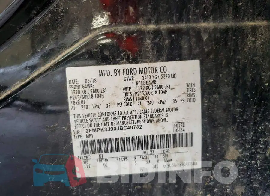 2FMPK3J90JBC40782 Photo# 13