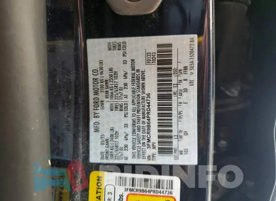 3FMCR9B64PRD44736 Photo# 13