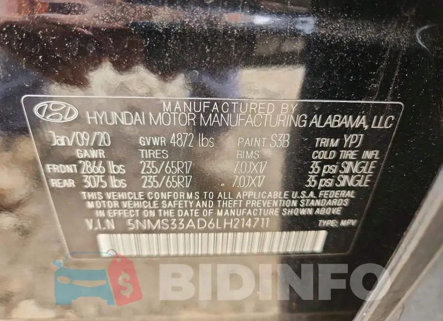 5NMS33AD6LH214711 Photo# 14