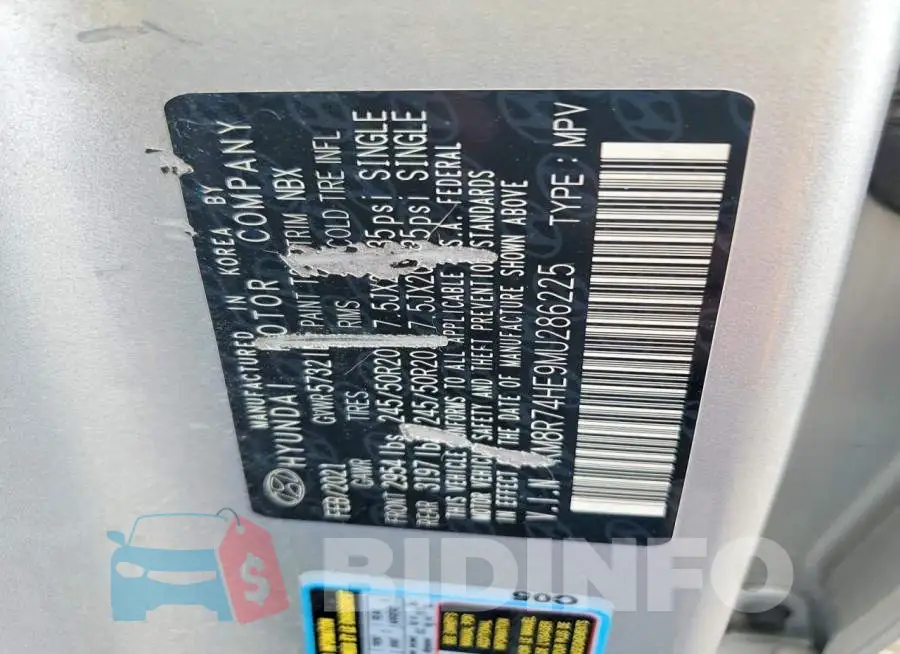 KM8R74HE9MU286225 Photo# 13
