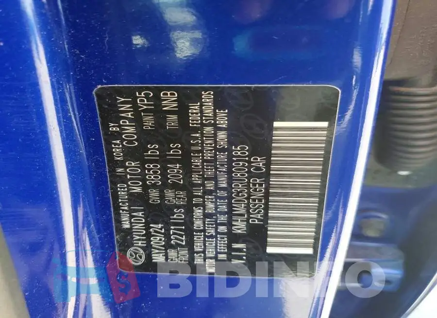 KMHLM4DG3RU809185 Photo# 12