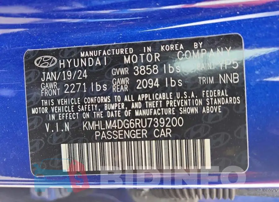 KMHLM4DG6RU739200 Photo# 12