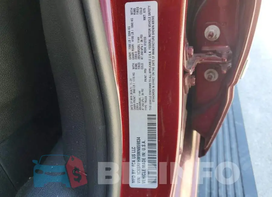 1C6SRFHM9MN659834 Photo# 12