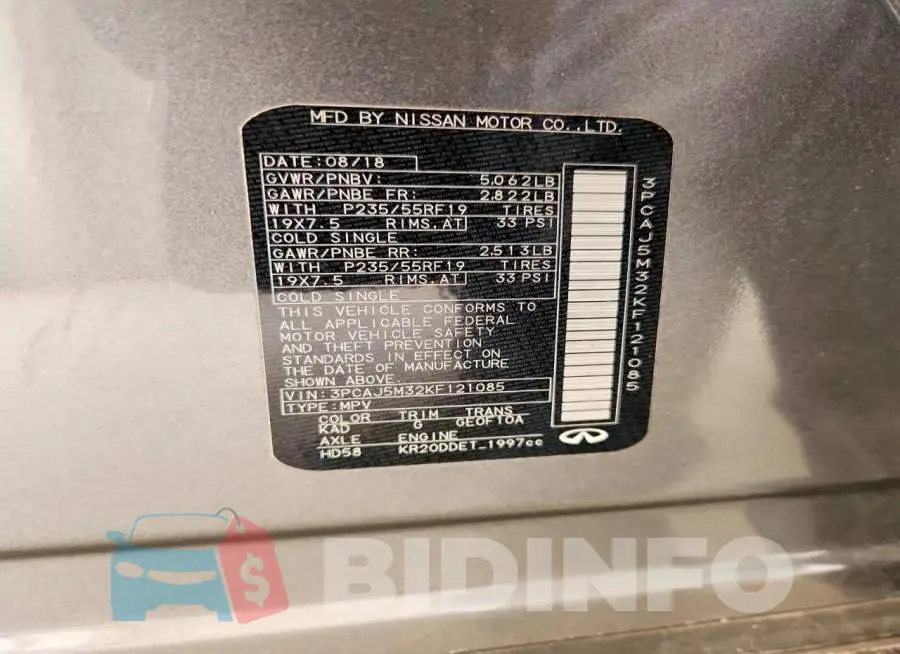 3PCAJ5M32KF121085 Photo# 14
