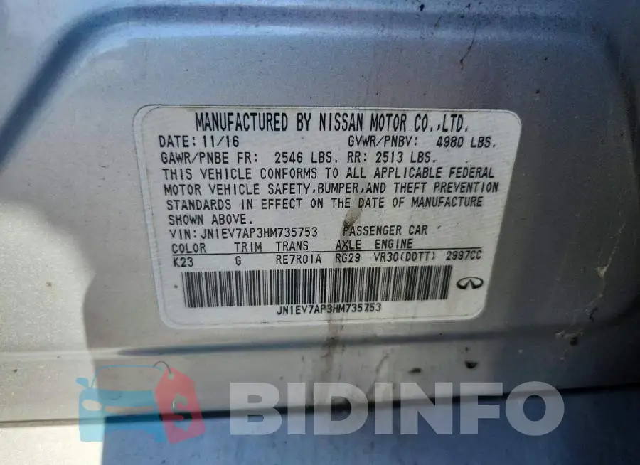 JN1EV7AP3HM735753 Photo# 12
