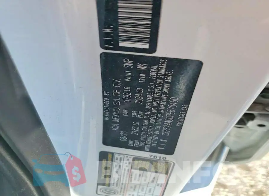3KPF24AD0PE675460 Photo# 12
