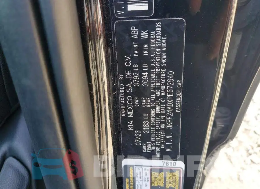 3KPF24ADXPE672940 Photo# 12