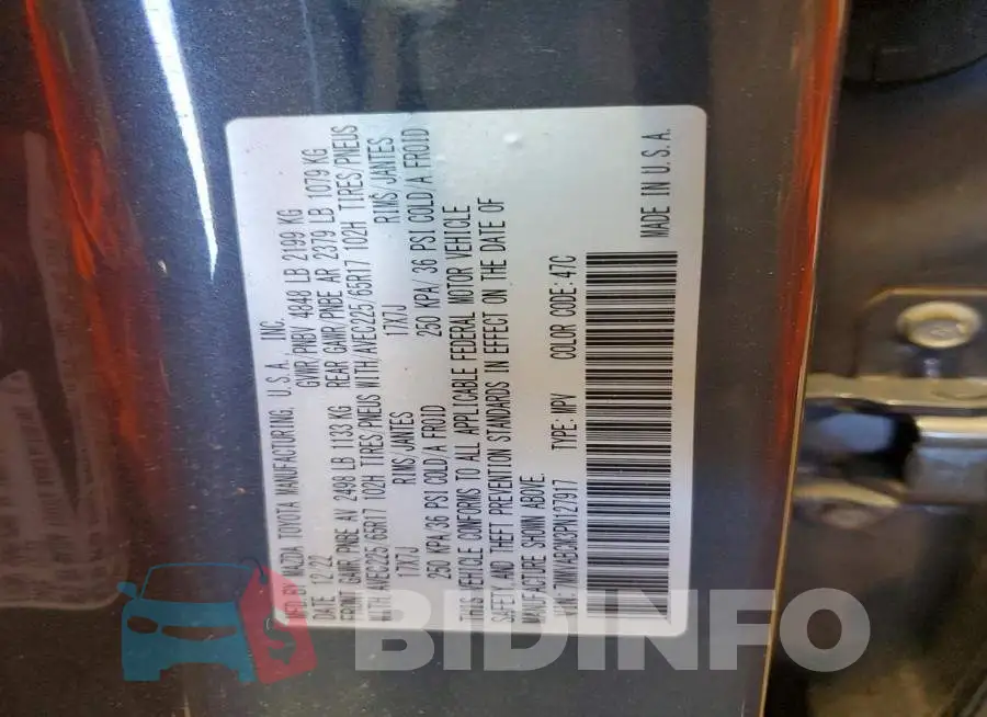 7MMVABCM3PN127917 Photo# 13