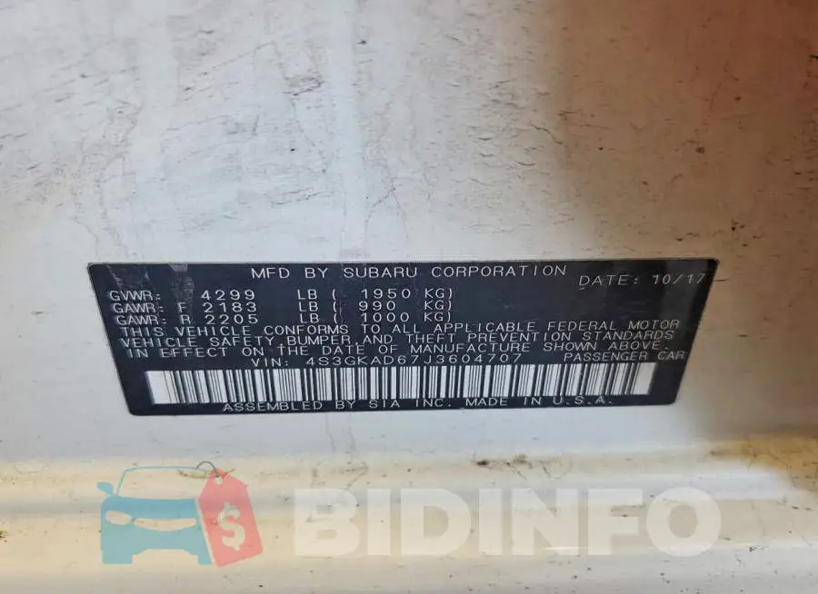 4S3GKAD67J3604707 Photo# 13