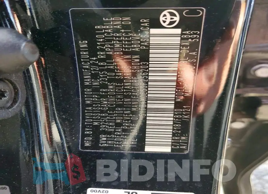 5YFB4MDE5SP256203 Photo# 12