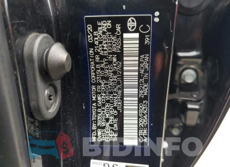 JTDEPRAE7LJ112762 Photo# 12