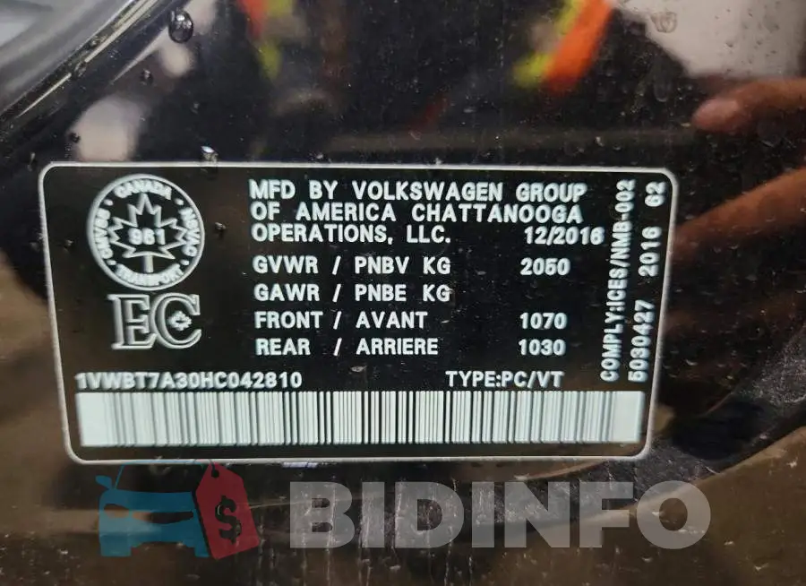 1VWBT7A30HC042810 Photo# 12