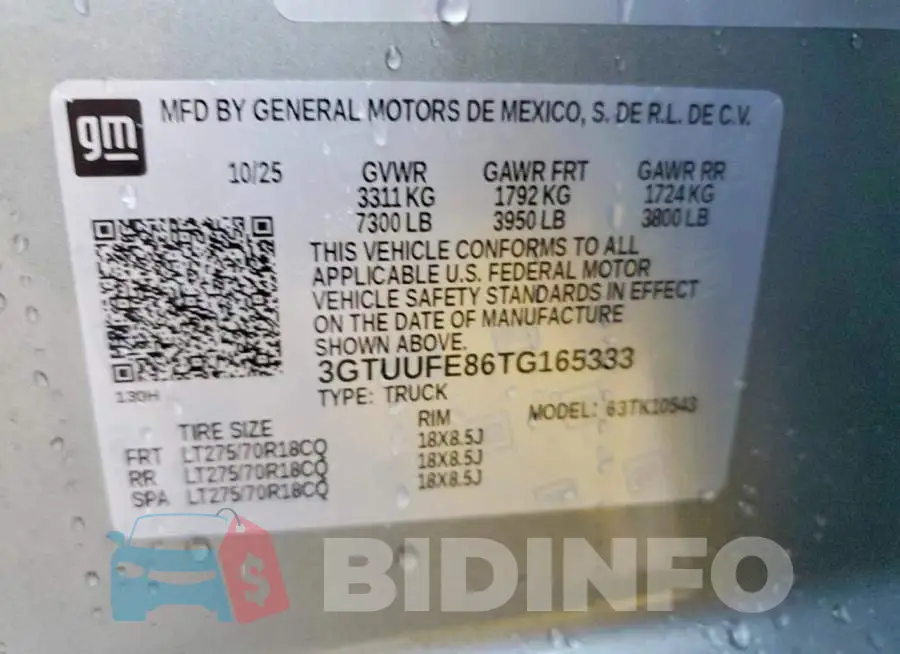 3GTUUFE86TG165333 Photo# 13