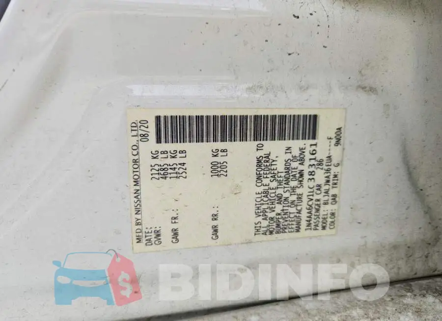 1N4AA6CV1LC383161 Photo# 12