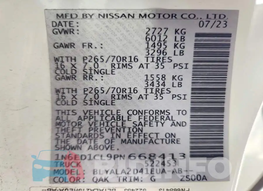 1N6ED1CL9PN668413 Photo# 12