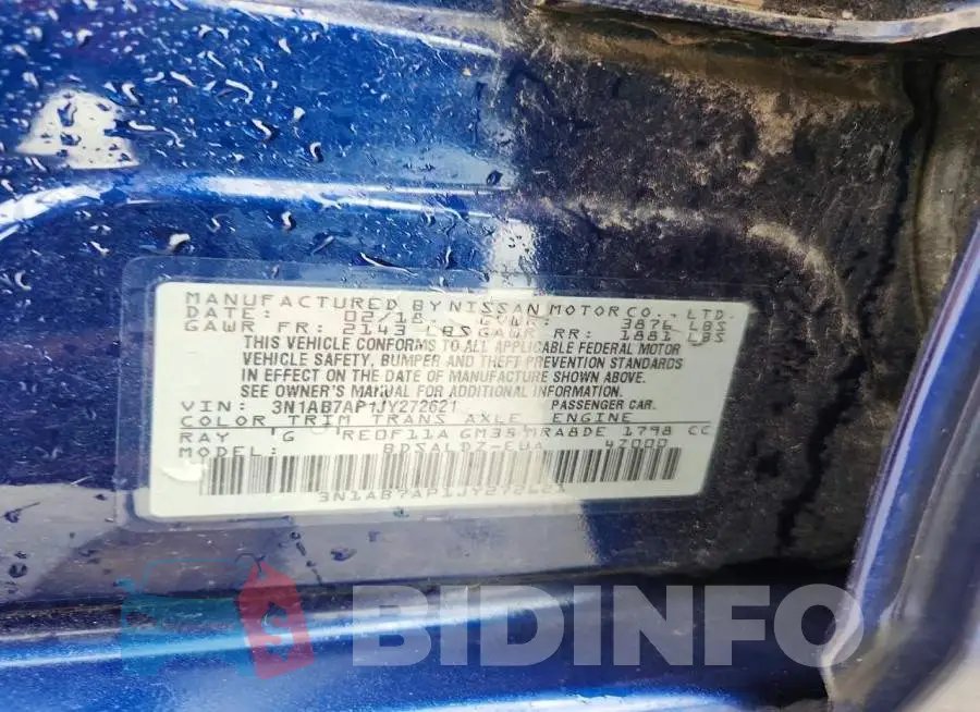 3N1AB7AP1JY272621 Photo# 12