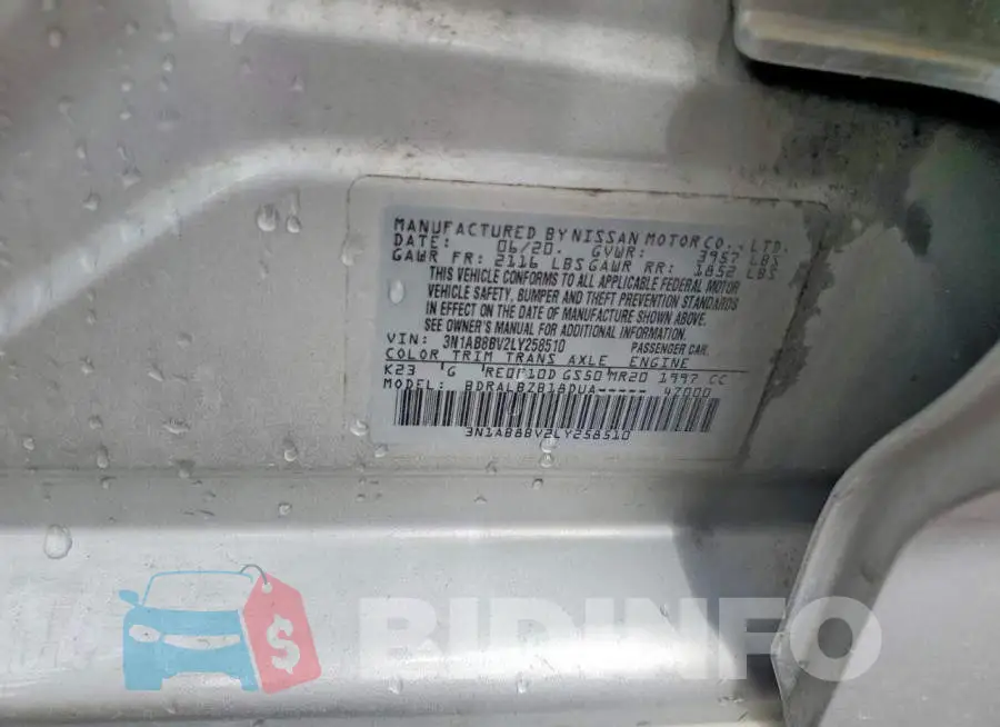 3N1AB8BV2LY258510 Photo# 12