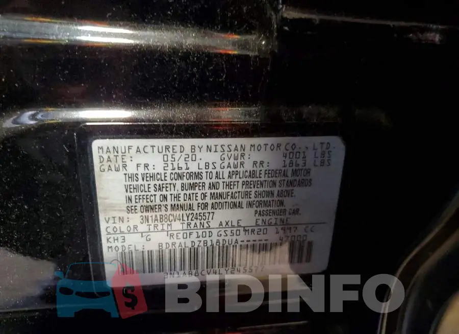 3N1AB8CV4LY245577 Photo# 13