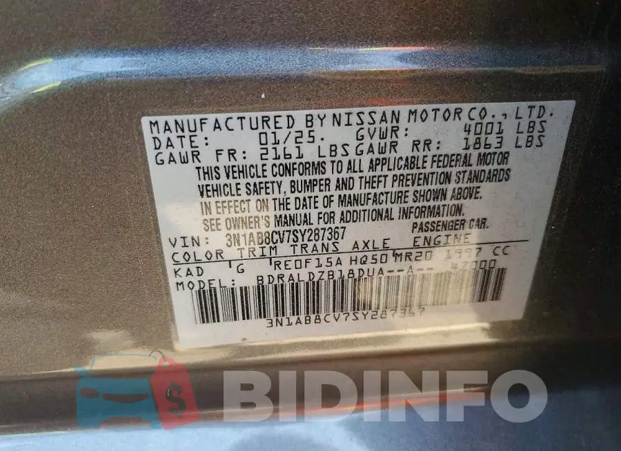 3N1AB8CV7SY287367 Photo# 12