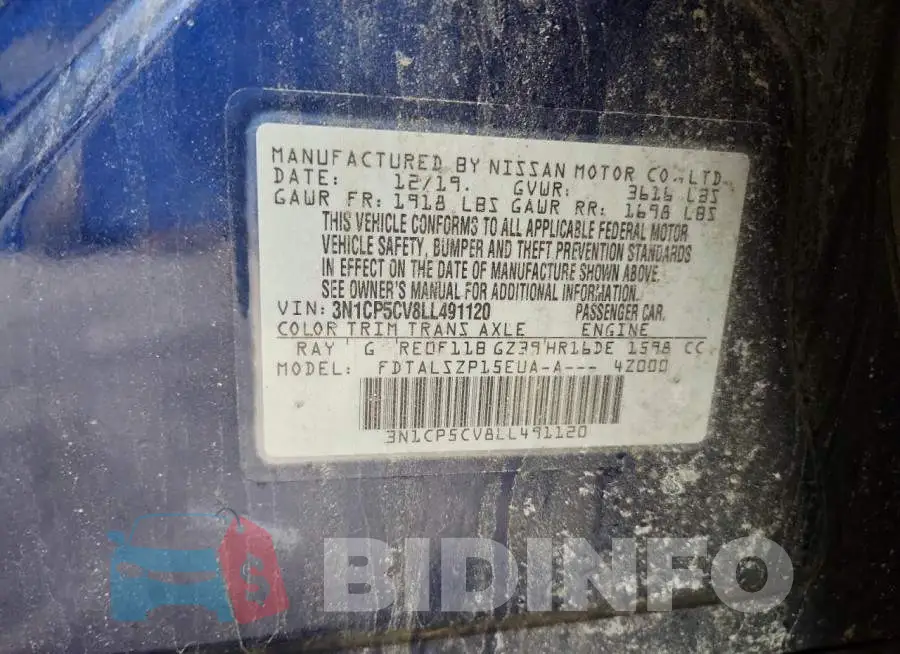 3N1CP5CV8LL491120 Photo# 12