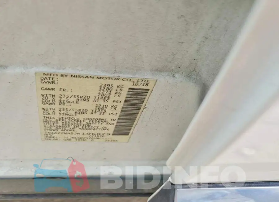 5N1AZ2MH9JN196879 Photo# 13