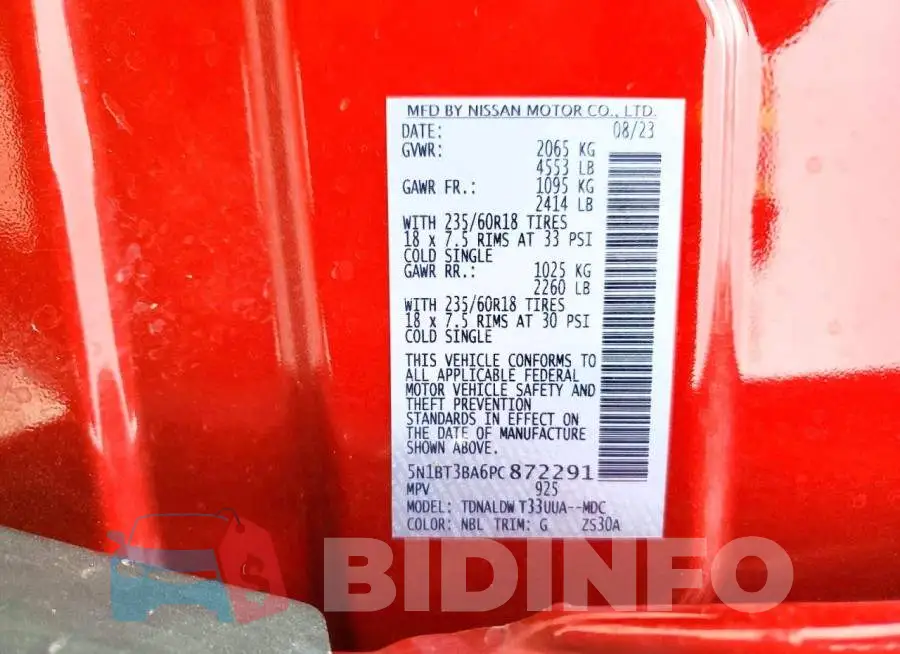 5N1BT3BA6PC872291 Photo# 14