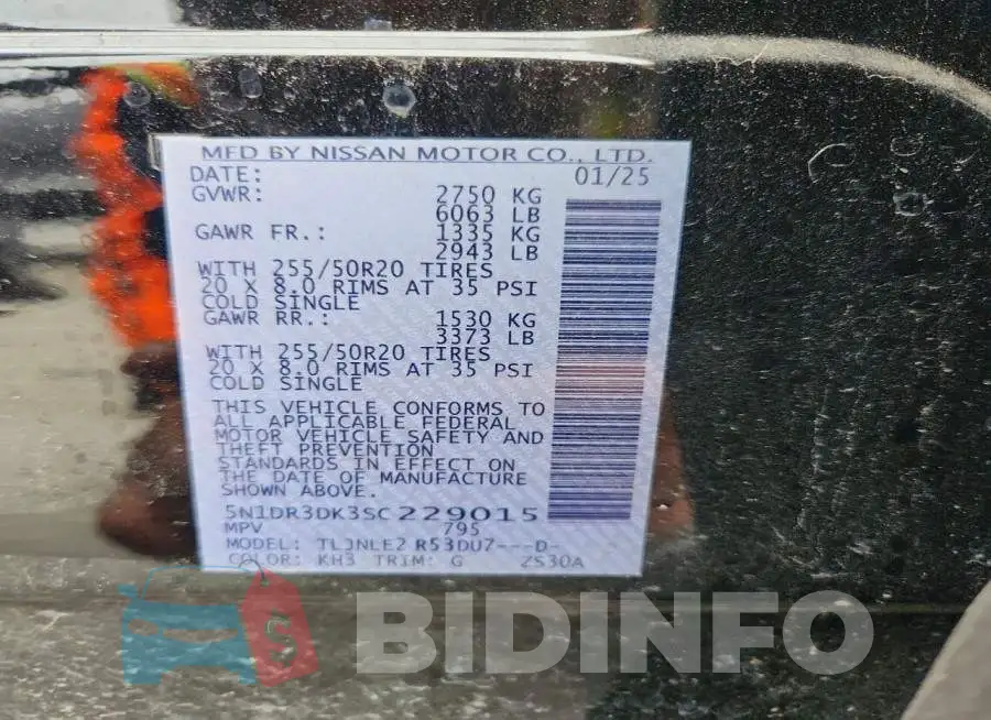 5N1DR3DK3SC229015 Photo# 13