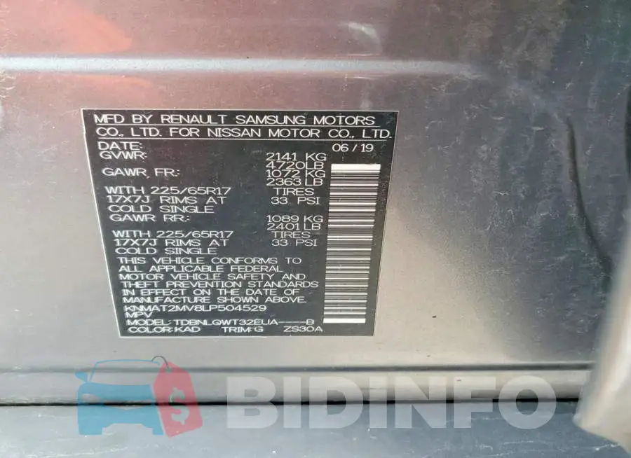 KNMAT2MV8LP504529 Photo# 14