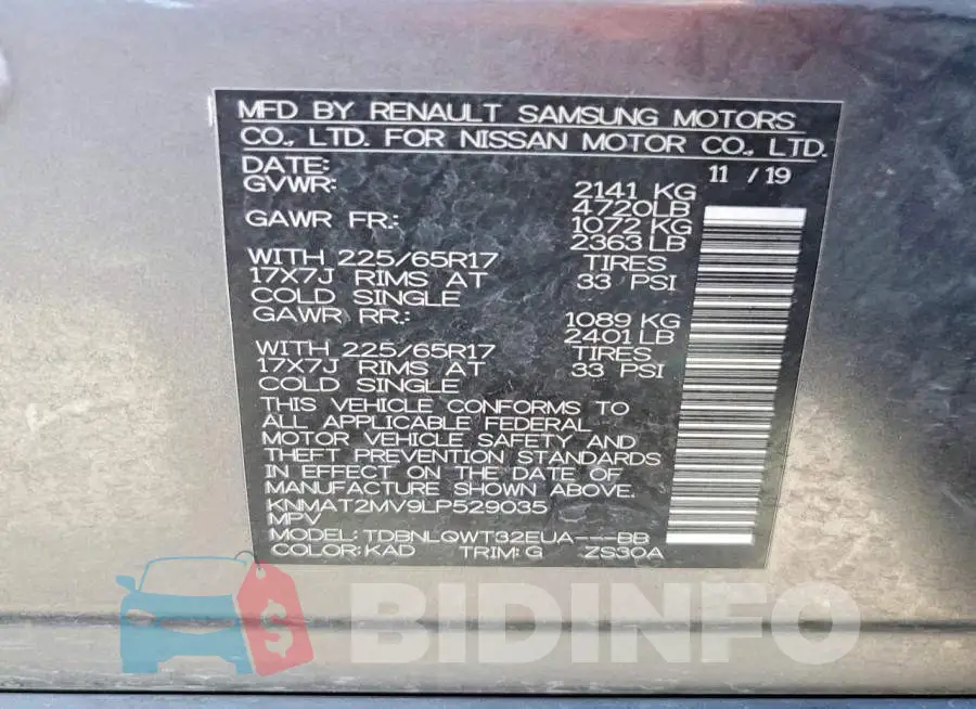 KNMAT2MV9LP529035 Photo# 12
