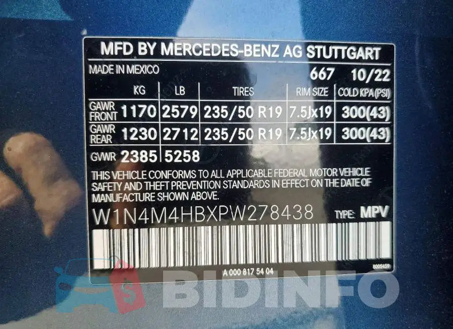 W1N4M4HBXPW278438 Photo# 13