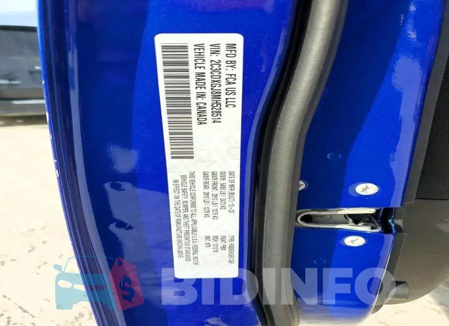 2C3CDXGJ8MH528514 Photo# 12