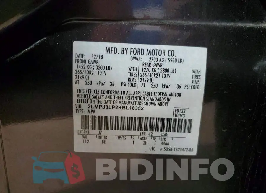 2LMPJ8LP2KBL18352 Photo# 13