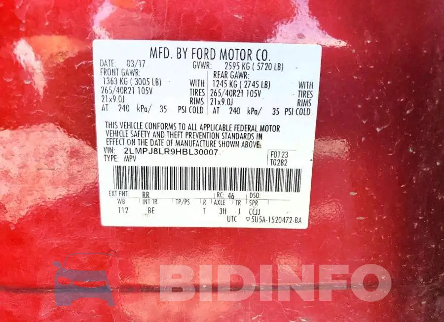 2LMPJ8LR9HBL30007 Photo# 12