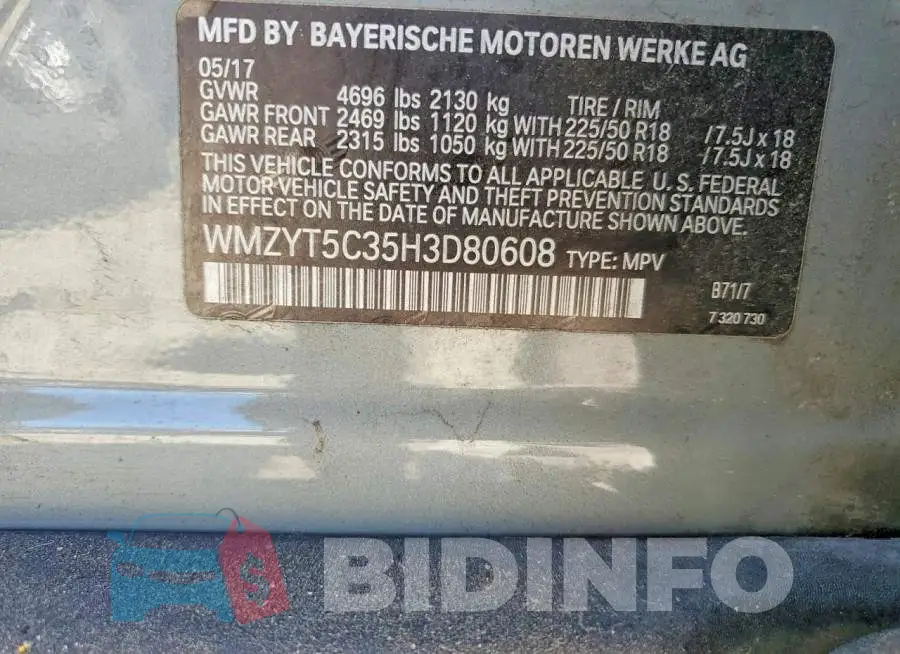 WMZYT5C35H3D80608 Photo# 12