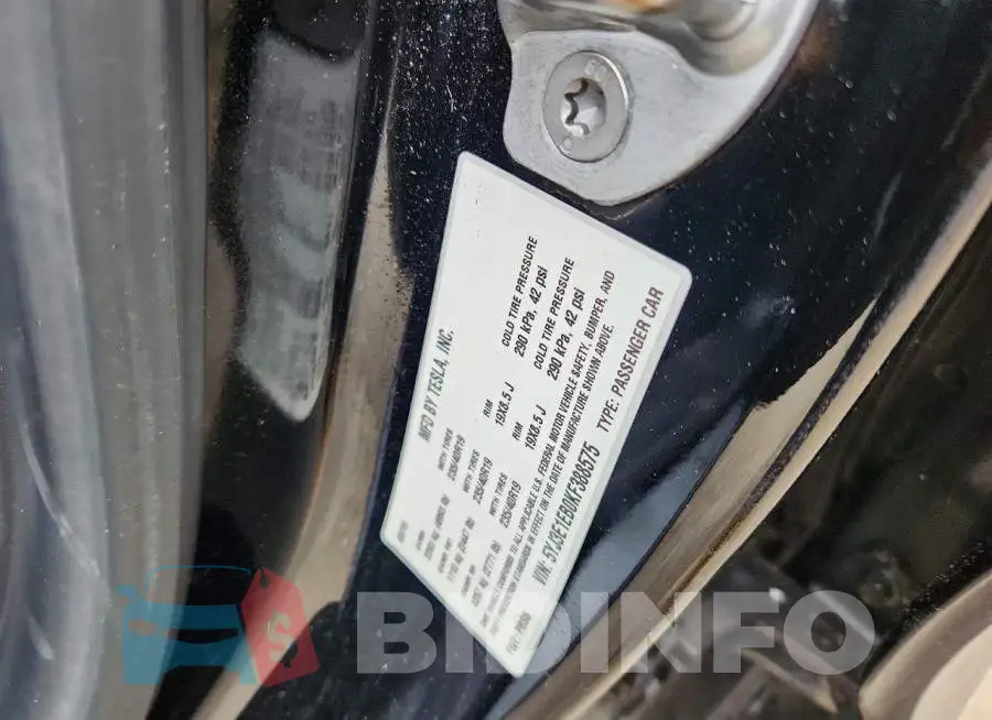 5YJ3E1EB0KF388575 Photo# 12