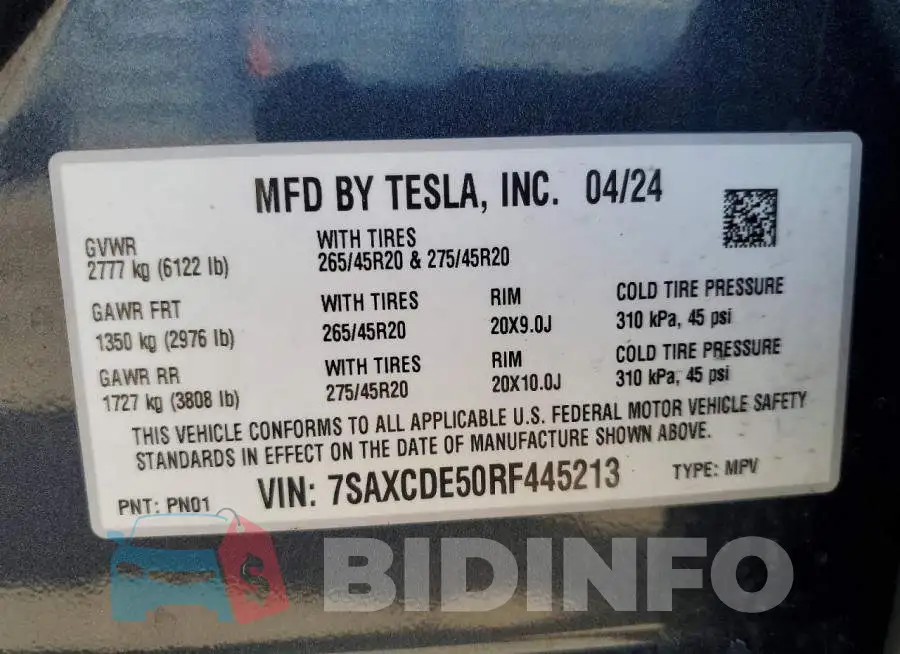 7SAXCDE50RF445213 Photo# 13